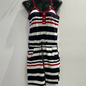 Nautical Striped Dress - Red, White, and Blue